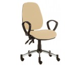 High Back Consultation Chair with Chrome Base and Arms CODE:-MMCHR003